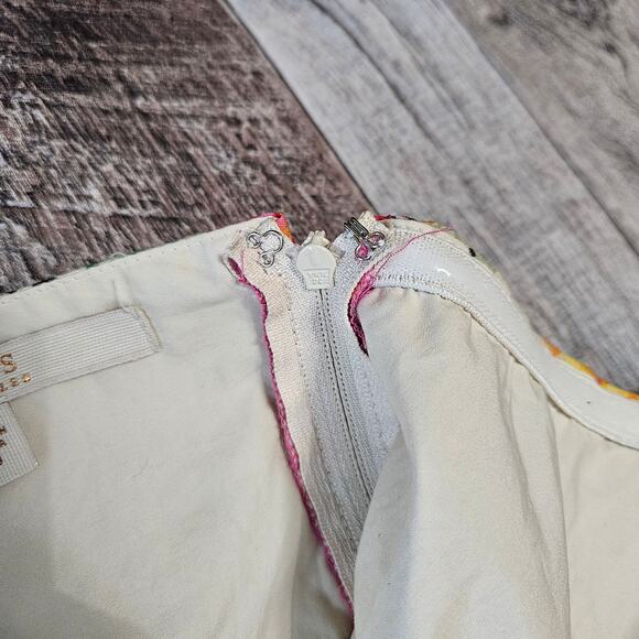 GUESS Sundress Floral Cottage Size 10 Halter Cotton Ruched Mini Bustier Boho - Picture 8 of 16